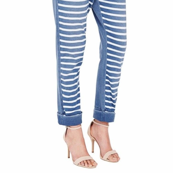SASS & BIDE Facing North Striped Pants Indigo - Picture 2 of 5